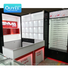 Hot Selling Mobile Phone Showcase Mall Kiosk Electronic Interior Cabinet Shop Decoration Design Computer Store